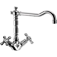 Смеситель для раковины Remer Liberty 13ALICE с донным клапаном, хром