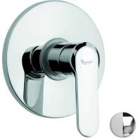 Смеситель для душа Emmevi Nefer 77009CR/B встраиваемый, хром/белый