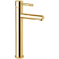 Смеситель для раковины Webert Rimini RI830402010 с донным клапаном, золотой