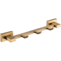 Планка с крючками Shevanik SG5631G для ванны, золотой матовый