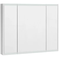 Зеркальный шкаф 100x81 см белый глянец Акватон Нортон 1A249302NT010