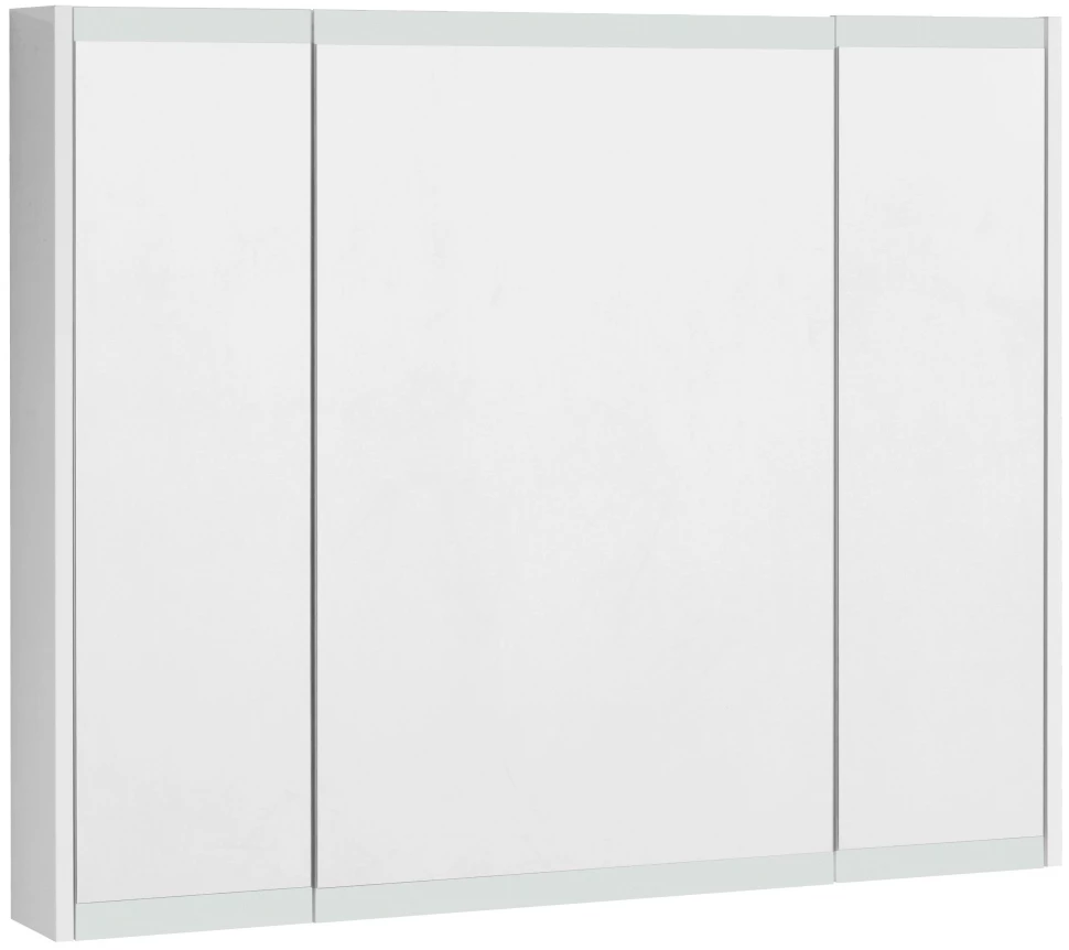 Зеркальный шкаф 100х81 см белый глянец Акватон Нортон 1A249302NT010 - фото 1