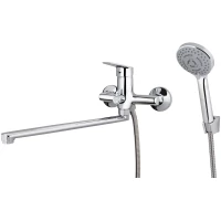 Смеситель для ванны Viko V-3005 универсальный, с душевым гарнитуром, хром