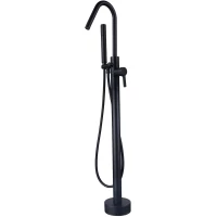 Смеситель напольный для ванны Boch Mann Sella BM9635 черный матовый