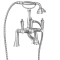 Смеситель на борт ванны с ручным душем хром, ручки металл Cezares First FIRST-PBV-01-M - 1