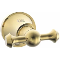 Крючок Rose RG1921E двойной, для ванны, золотой