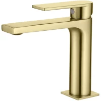 Смеситель для раковины AQG Alpha 01ALP100OC золотой матовый