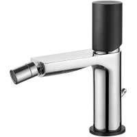 Смеситель для биде AQG Tube 01TUB200NC хром/черный матовый