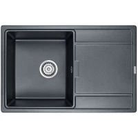 Кухонная мойка Paulmark Flugen черный металлик PM217850-BLM