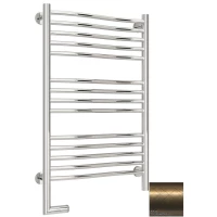 Полотенцесушитель электрический 800x500 состаренная бронза МЭМ левый Сунержа Флюид 2.0 05-5220-8050