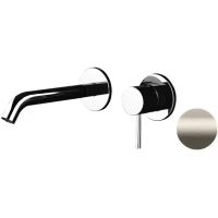 Смеситель для раковины Remer X Style X15PXV встраиваемый, без донного клапана, нержавеющая сталь