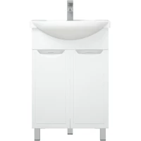 Тумба белый глянец/белый матовый 55 см Corozo Монро SD-00000663