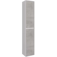 Пенал Lemark Combi LM03C35P-Beton подвесной L/R, белый глянец/бетон