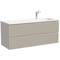 Тумба под раковину Sancos Snob R SNR120RCE 119,5 см R, подвесная, бежевый матовый