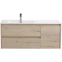 Тумба под раковину BelBagno Kraft KRAFT-1200-2C-1A-SO-RGB-L 120 см L, подвесная, Rovere Galifax Bianco