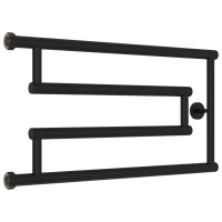 Полотенцесушитель водяной 320x650 черный матовый Сунержа High-Tech model 