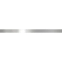 Бордюр метал, серебро глянцевое 2,9х60