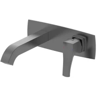 Смеситель для раковины Wonzon & Woghand Flex WW-88869072-BGM встраиваемый, темный графит матовый