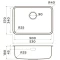 Кухонная мойка Omoikiri Omi 53-U/I-GB Ultra Mini графит 4997418 - 2