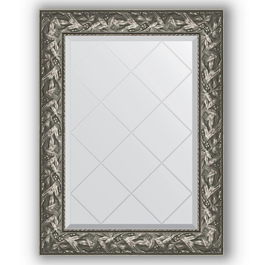 Зеркало 69x91 см византия серебро Evoform Exclusive-G BY 4114