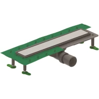 Душевой трап (лоток) Ctesi Flow Line BK4024550 80 см, с решеткой, щелевой, хром