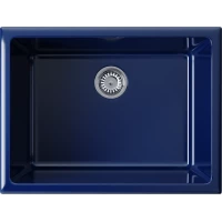 Кухонная мойка Omoikiri Natceramic Okinoshima 61-U/I-IB indigo blue glossy 4911261 61x46 см, темно-синий глянец