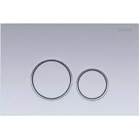 Кнопка смыва Aquatek PNS-0000013 для инсталляции, матовый хром/хром/матовый хром