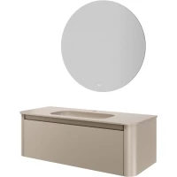 Комплект мебели Armadi Art Voi Daphne 782-120-D + 786-120-D + 545-100 122 см, подвесной, бежевый матовый