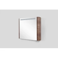 Зеркальный шкаф 80x70 см табачный дуб L Am.Pm Sensation M30MCL0801TF