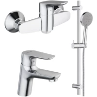 Комплект смесителей Damixa Origin Bit 772000000 + 770210000 + 918100000