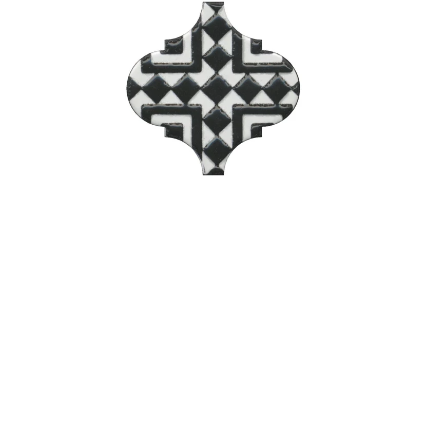 Керамическая плитка Kerama Marazzi Декор Арабески глянцевый орнамент 6,5x6,5x7 OS/A25/65000