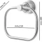 Полотенцедержатель кольцо Boheme Aura 10245-CR хром - 2