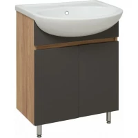 Тумба дуб/графит 59,5 см Runo Лада 00-00001165