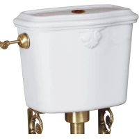 Бачок для унитаза низкий с отверстием для кнопки слива Migliore Impero 29874 белый