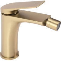 Смеситель для биде Rea Avalon REA-B2701 без донного клапана, золотой матовый