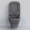 Унитаз подвесной Ambassador Benefit 203T20301R-202T20301S безободковый, с сиденьем микролифт, серый матовый - 4