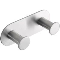 Планка с крючками Bemeta Easy 163106375 для ванны, самоклеящаяся, нержавеющая сталь