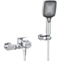 Смеситель для ванны Cezares Liner LINER-VD-01 с душевым гарнитуром, хром