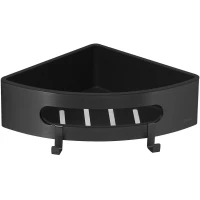 Полка для ванной Lemark Shelf Line 9772047 21,9x21,9 см, угловая, черный матовый