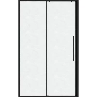 Душевая дверь Niagara NG-84-L13CHB 130 см L, профиль черный матовый, стекло шиншилла