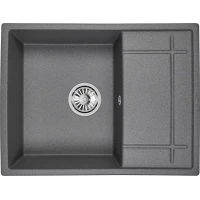 Кухонная мойка Granula 6501, ГРАФИТ 65,5x50 см, графит