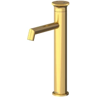 Смеситель для раковины Teska Arte Leo E5527 без донного клапана, золотой