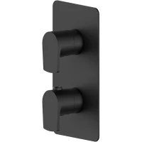 Термостат для ванны Newform Haka 67692E.01.093 встраиваемый, черный матовый