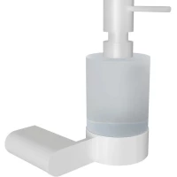 Дозатор для жидкого мыла Knotlor Bliss LD102WY 200 мл, настенный, белый матовый