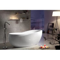 Акриловая ванна Abber AB9232 180x85,5 см, отдельностоящая, белый