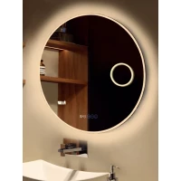 Зеркало Weltwasser Aurel 600-3 10000000980 60x60 см, с LED-подсветкой, сенсорным выключателем, антизапотеванием, часами