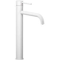 Смеситель для раковины Nobili Live LV00128/2WM с донным клапаном, белый матовый