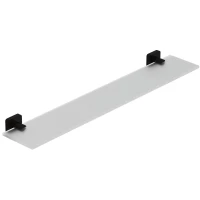 Полка стеклянная Kludi Vela S 2597339 60 см, черный матовый