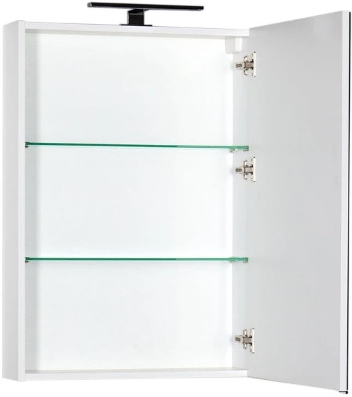 Зеркальный шкаф 60х85 см белый Aquanet Алвита 00183994 - фото 4