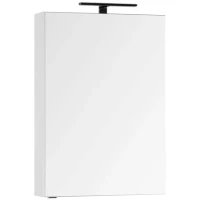 Зеркальный шкаф 59,6x85 см белый Aquanet Эвора 00184304